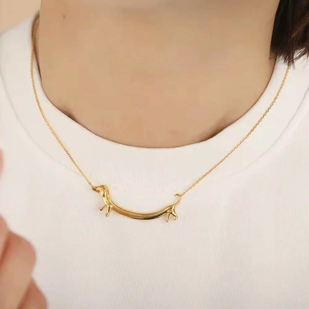 Cute The dachshund dog Necklace wiener dog necklace sausage dog or wiener dog